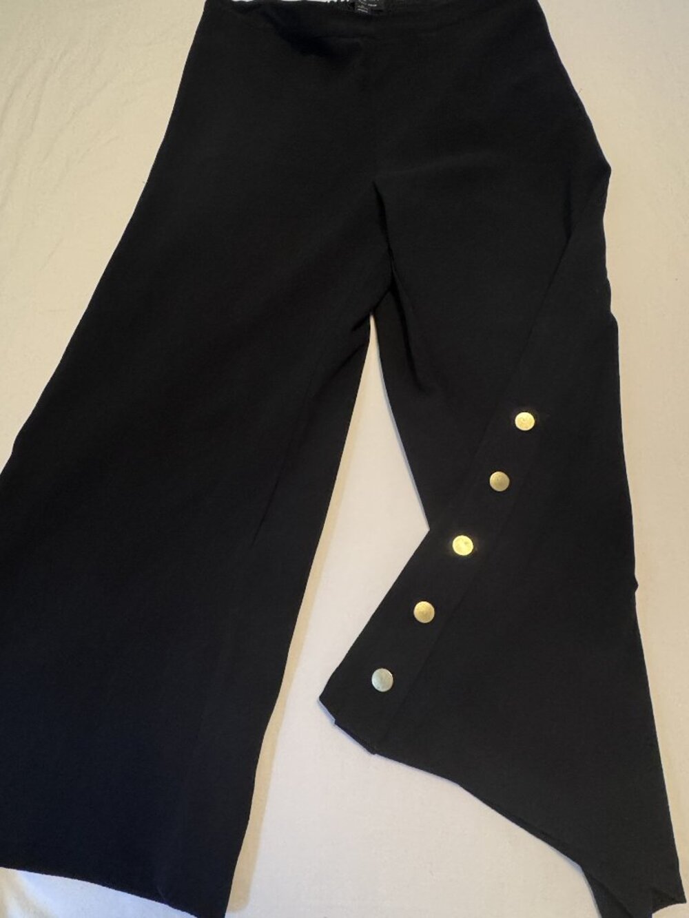 Who What Wear High-Rise Wide Leg Trousers – Black | Size L - HS0378